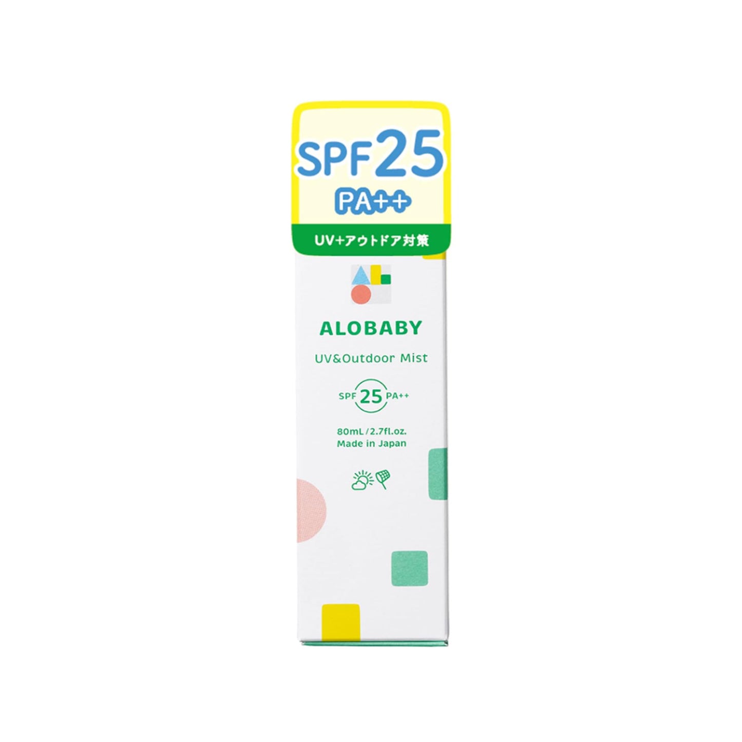 Alobaby UV & Outdoor Mist SPF25 / PA++ (80ml)