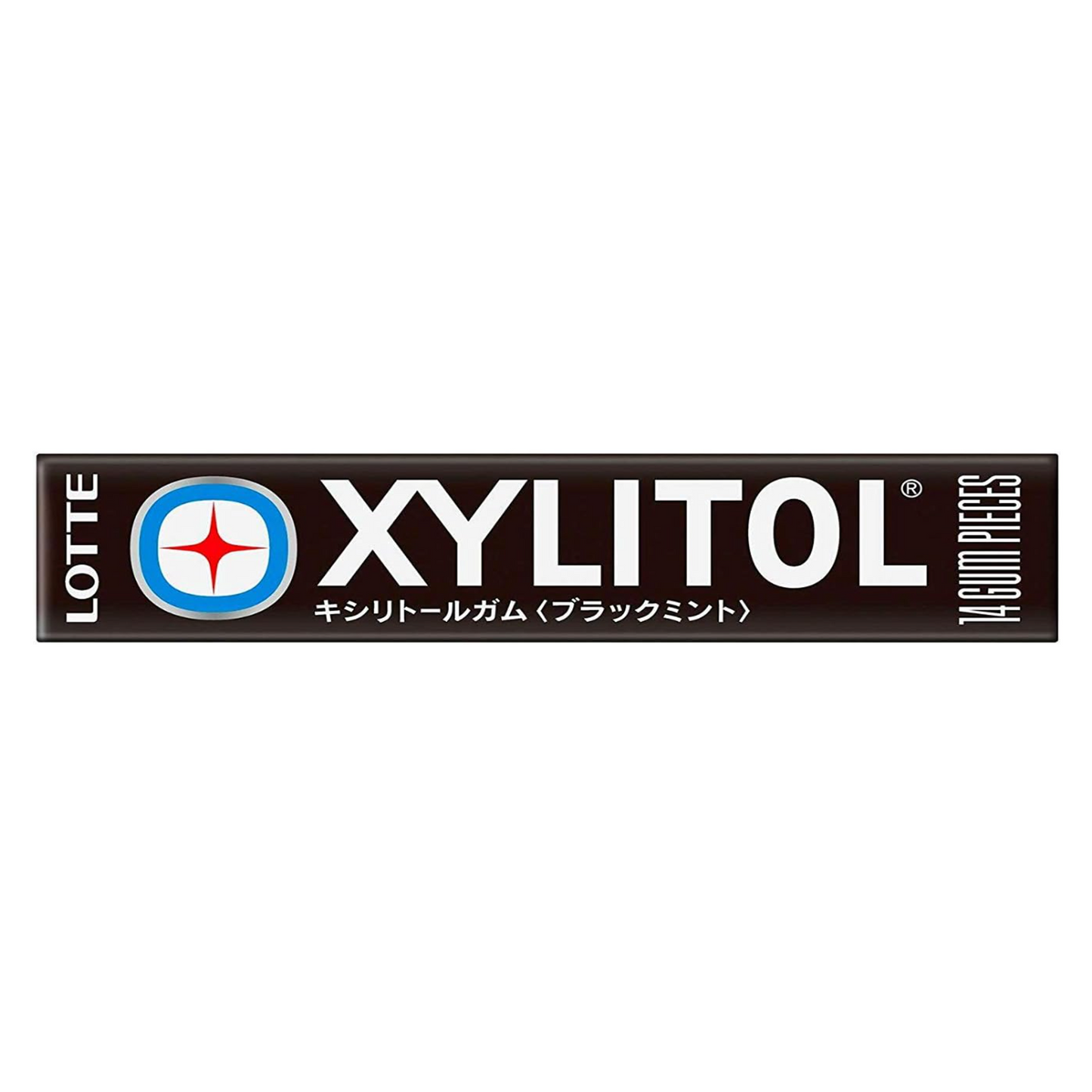 Lotte Xylitol Black Mint Gum (14 Pieces)