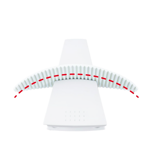 Carl A4 Paper Clip Stand Document Holder – White Desktop Organizer (Holds 10 Sheets)