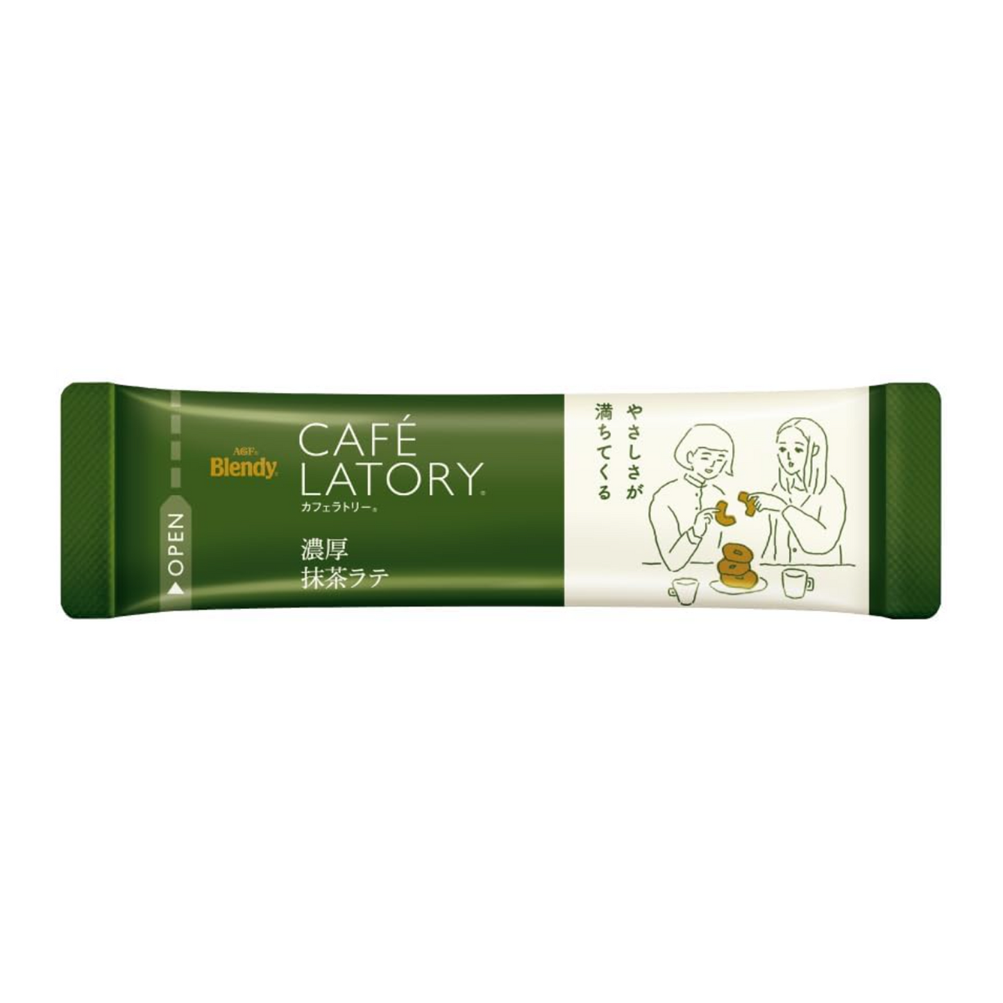 AGF Blendy Café Latory Stick Rich Matcha Latte – 16 Sticks