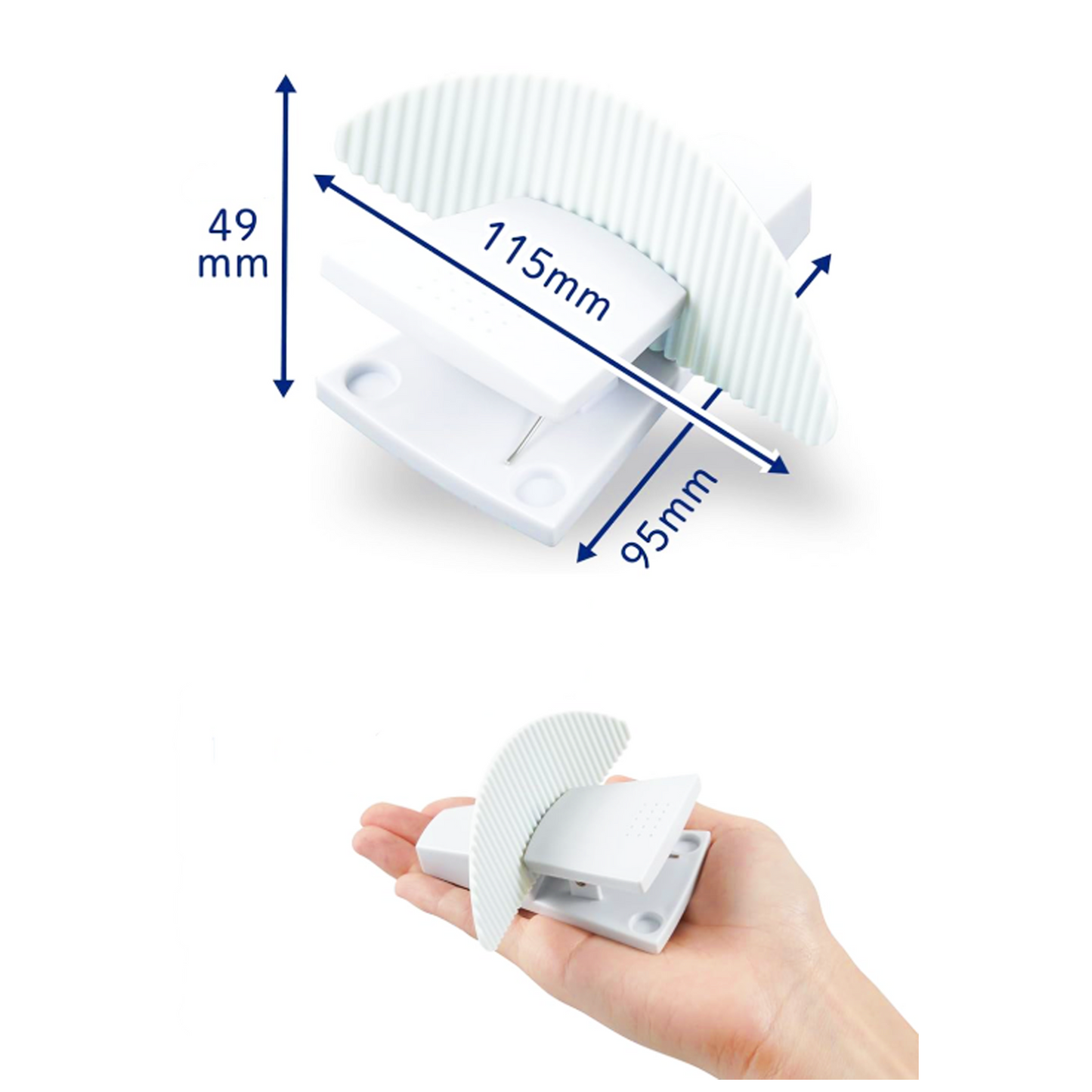 Carl A4 Paper Clip Stand Document Holder – White Desktop Organizer (Holds 10 Sheets)