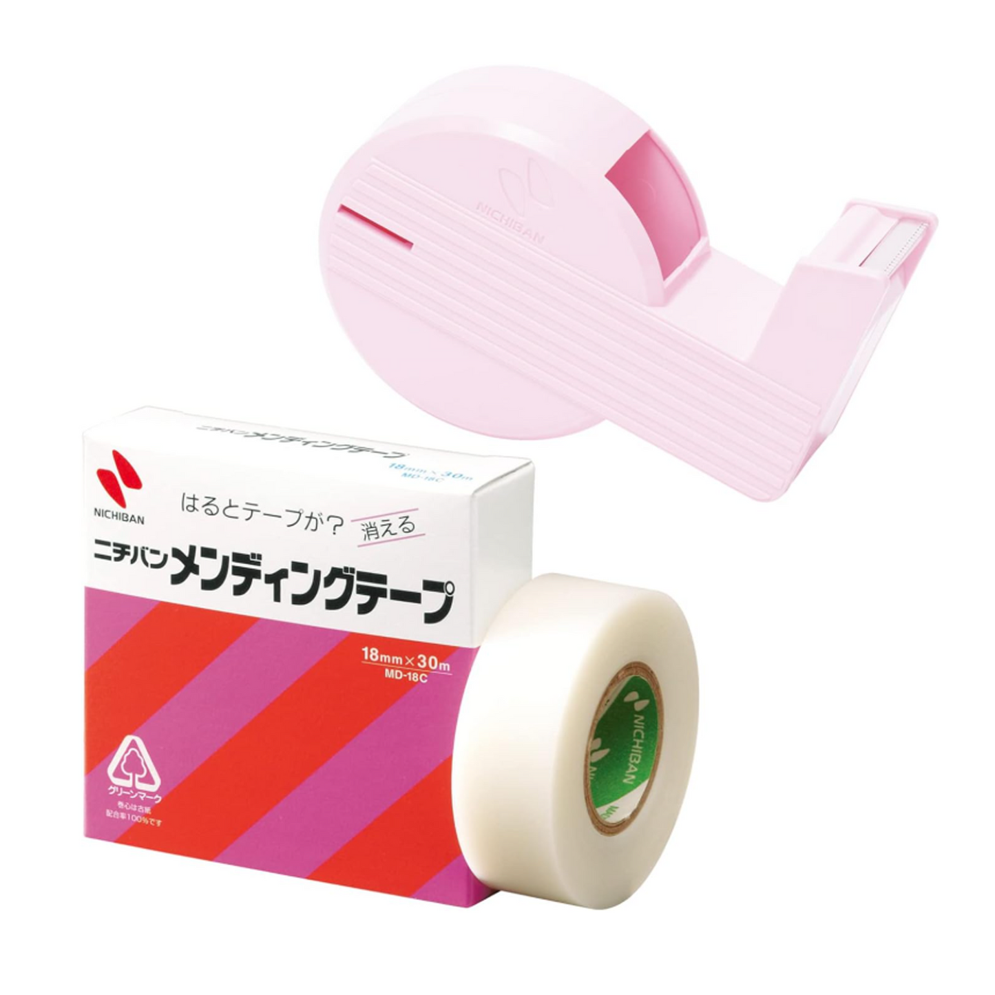 Nichiban Mending Tape with Tape Cutter
