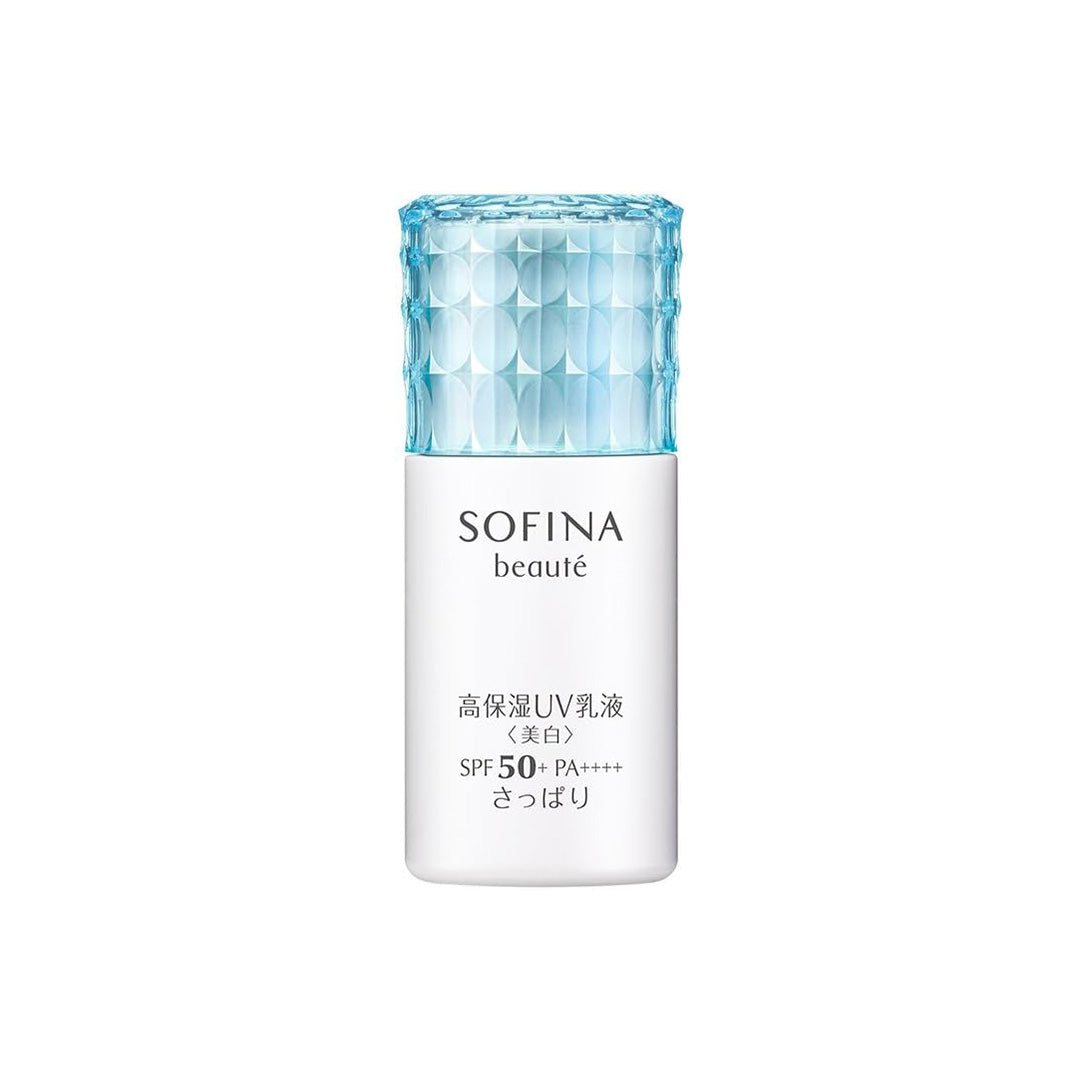 KAO Sofina Beaute SPF 50+ PA++++ Highly Moisturizing UV Milk Lotion (Whitening), 1.1 fl oz (30 ml)