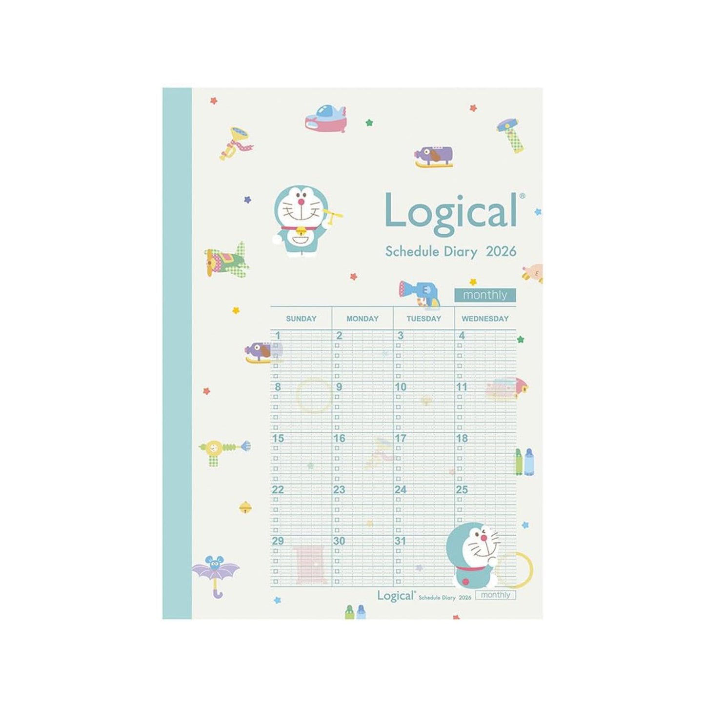 Nakabayashi Logical Diary 2026 Monthly & Notes Planner (A5/B6)