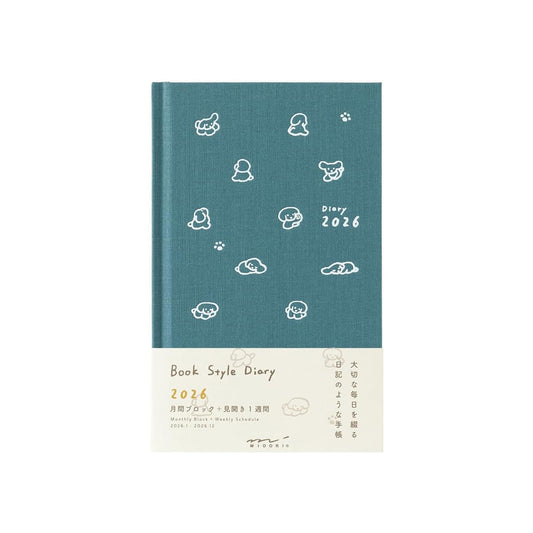 Midori Book-style Diary 2026 B6 Weekly