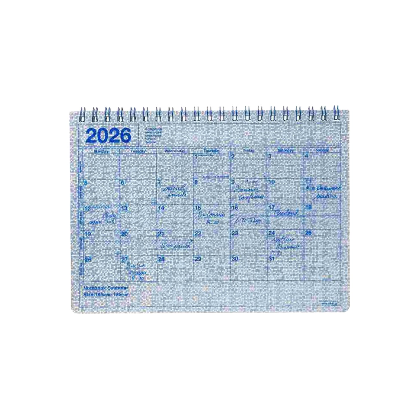 Mark's 2026 Notebook Calendar (Horizontal B5)