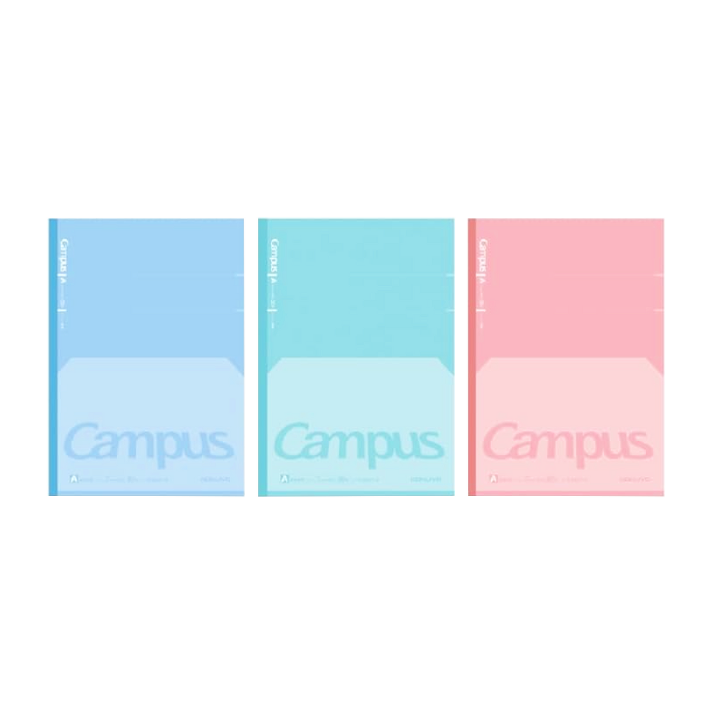 Kokuyo N-FL3CATX3 Campus Notebook, Flat Feels Good, Dot A Ruled, B5, 3 Colors Pack