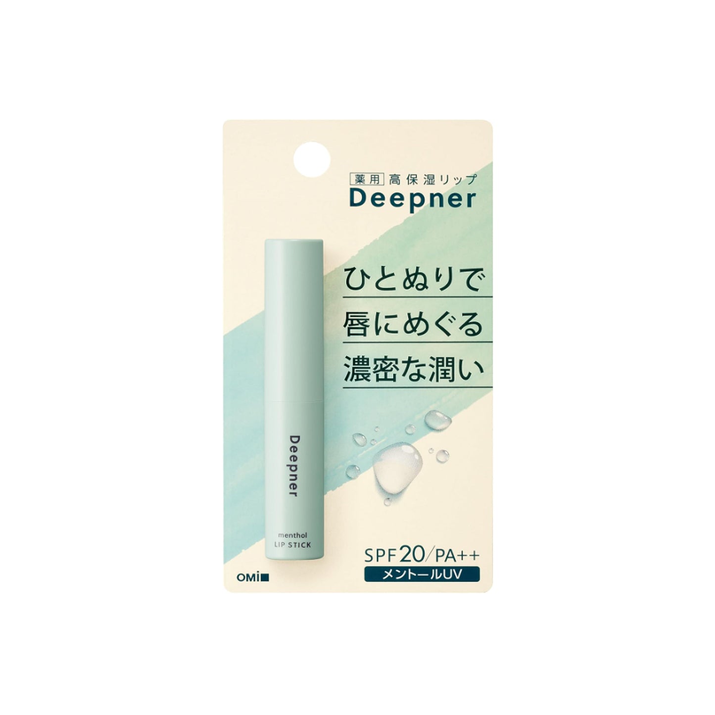 Omi Brothers Mentum Deep Narlip Moisturizing Menthol UV 0.08 oz (2.3 g)