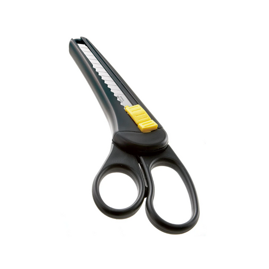Sun-Star Stationery Scissors with Cutter – Black (S3725030)