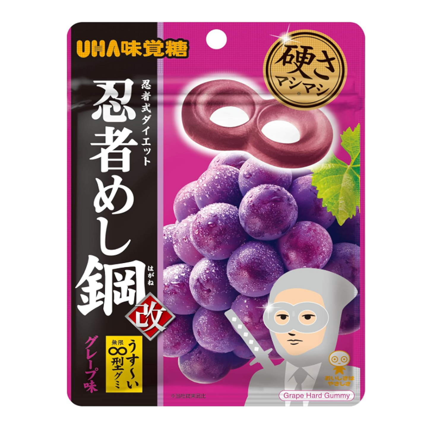 UHA Mikakuto Ninja Food Steel Grape Flavor 45g
