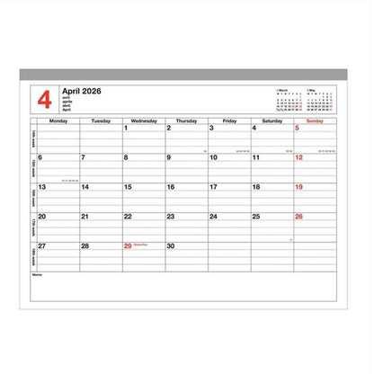 Mark's 2026 Notebook Calendar (Horizontal B5)