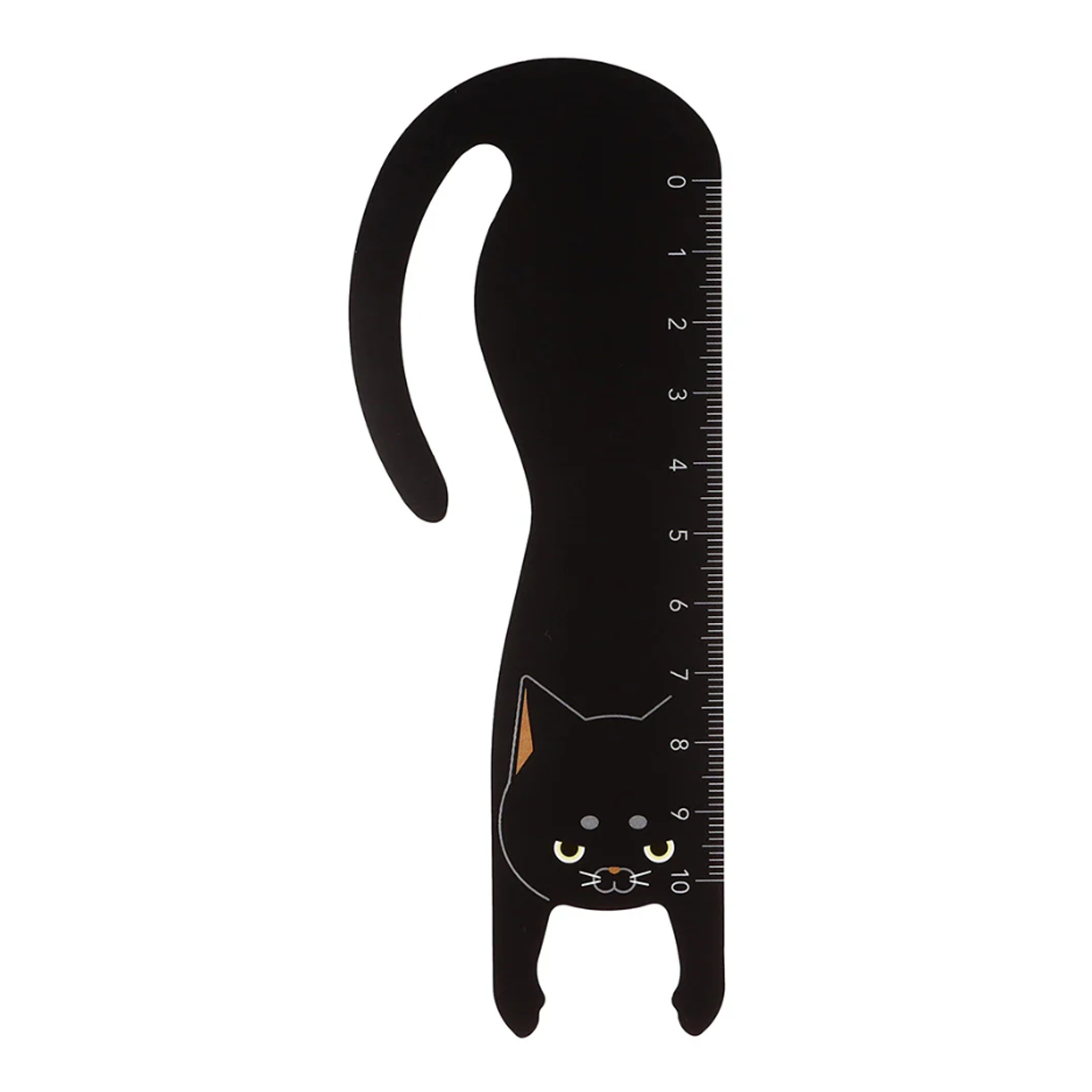 Hanging Cat Bookmark & Ruler – Black