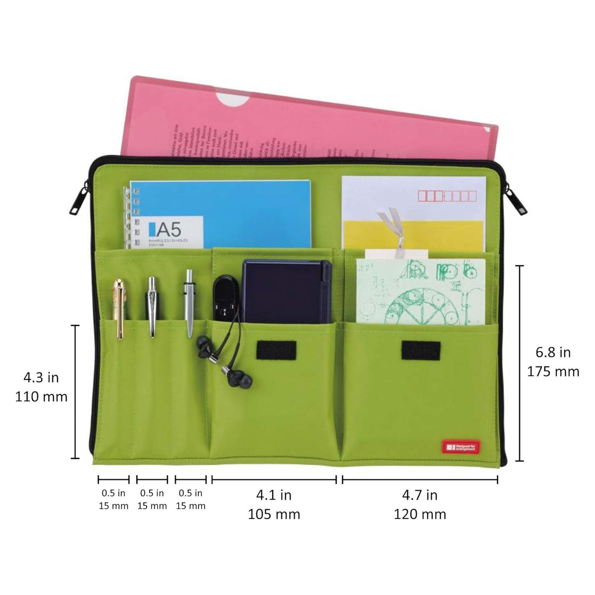 LIHIT LAB Bag-in-Bag Wide Type A4 Organizer – A7559