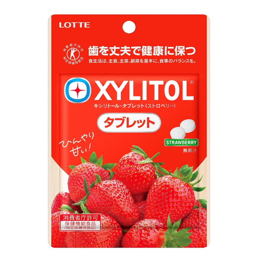 Lotte Xylitol Strawberry Tablets 35g
