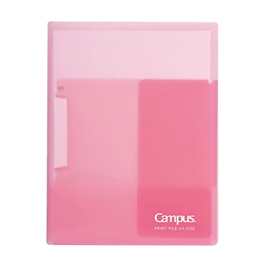 Kokuyo Campus Easy to Review Print File, Pink F-CE755P