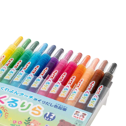 Pentel Kururira Colored Pencils (Set of 12)