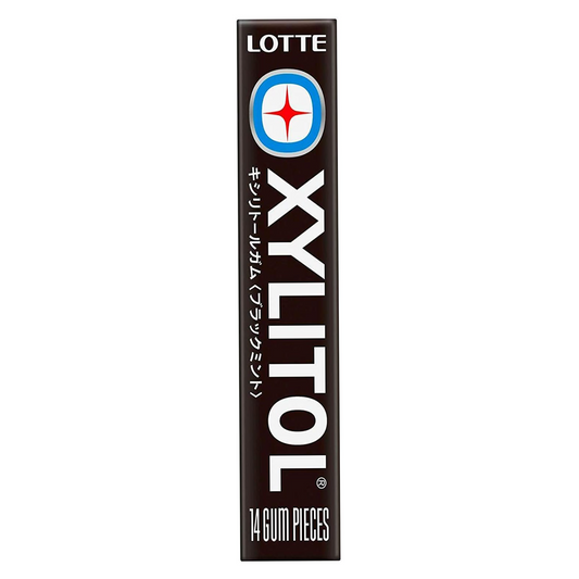 Lotte Xylitol Black Mint Gum (14 Pieces)