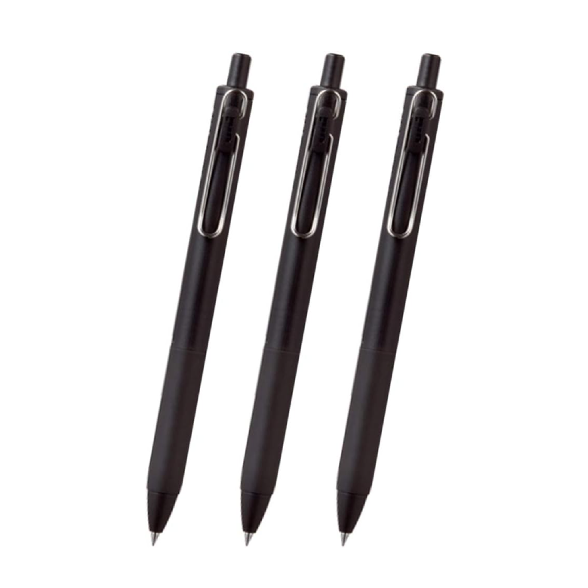 Mitsubishi Pencil Uni-ball One Gel Ballpoint Pen 0.38 mm – Set of 3 (Black Shaft)