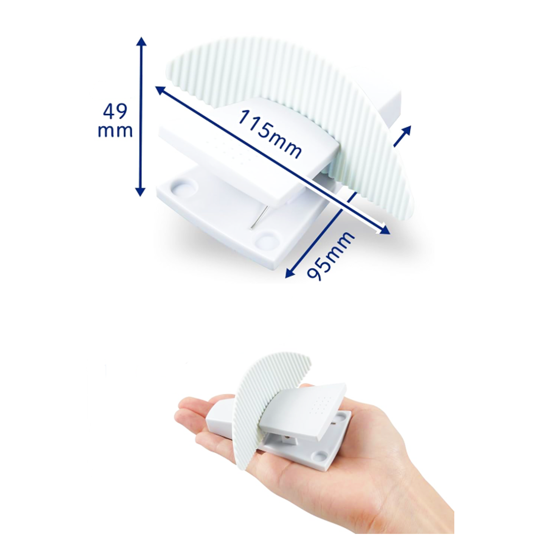 Carl A4 Paper Clip Stand Document Holder – White Desktop Organizer (Holds 10 Sheets)