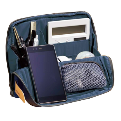 KOKUYO AM Kaha-HB11DB Bag-In Bag, Tool Pen Stand, Gadget Pouch, Hakobiz, Indigo Blue,