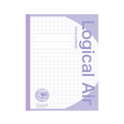 Nakabayashi Logical Air Lightweight & Swing Logical Antibacterial Cover Notebook B5, Square (5mm), B5 [Pack of 5]