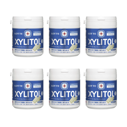 Lotte Xylitol Gum (Fresh Mint) Family Bottle 133g