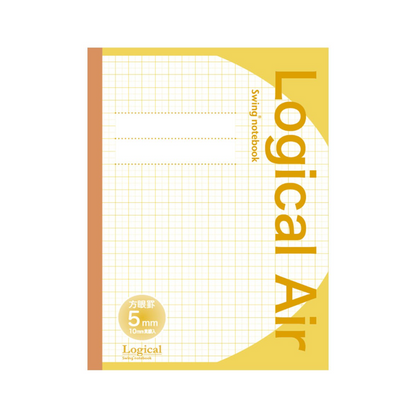 Nakabayashi Logical Air Lightweight & Swing Logical Antibacterial Cover Notebook B5, Square (5mm), B5 [Pack of 5]