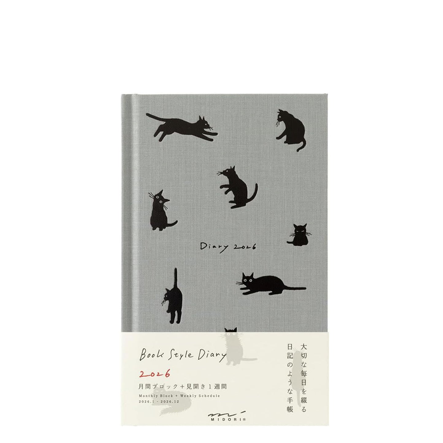 Midori Book-style Diary 2026 B6 Weekly