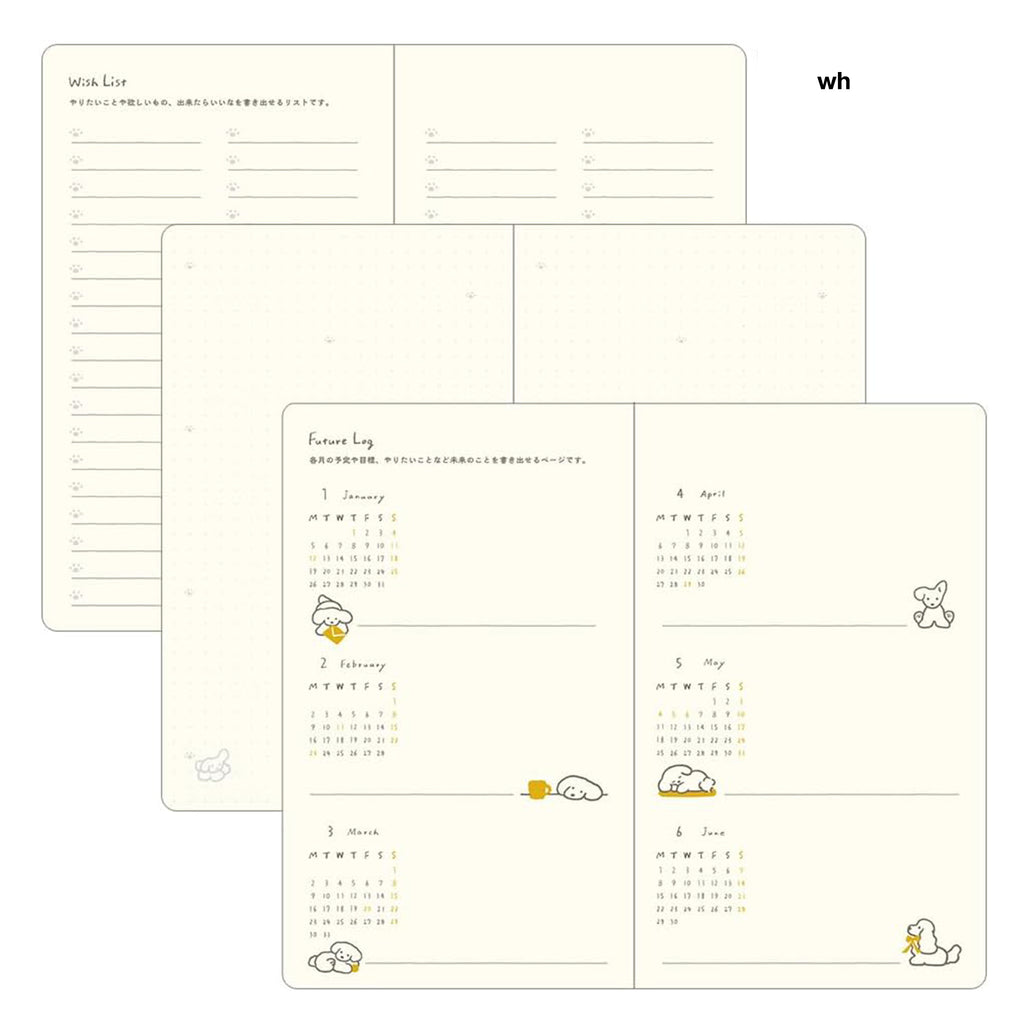 Midori Book-style Diary 2026 B6 Weekly