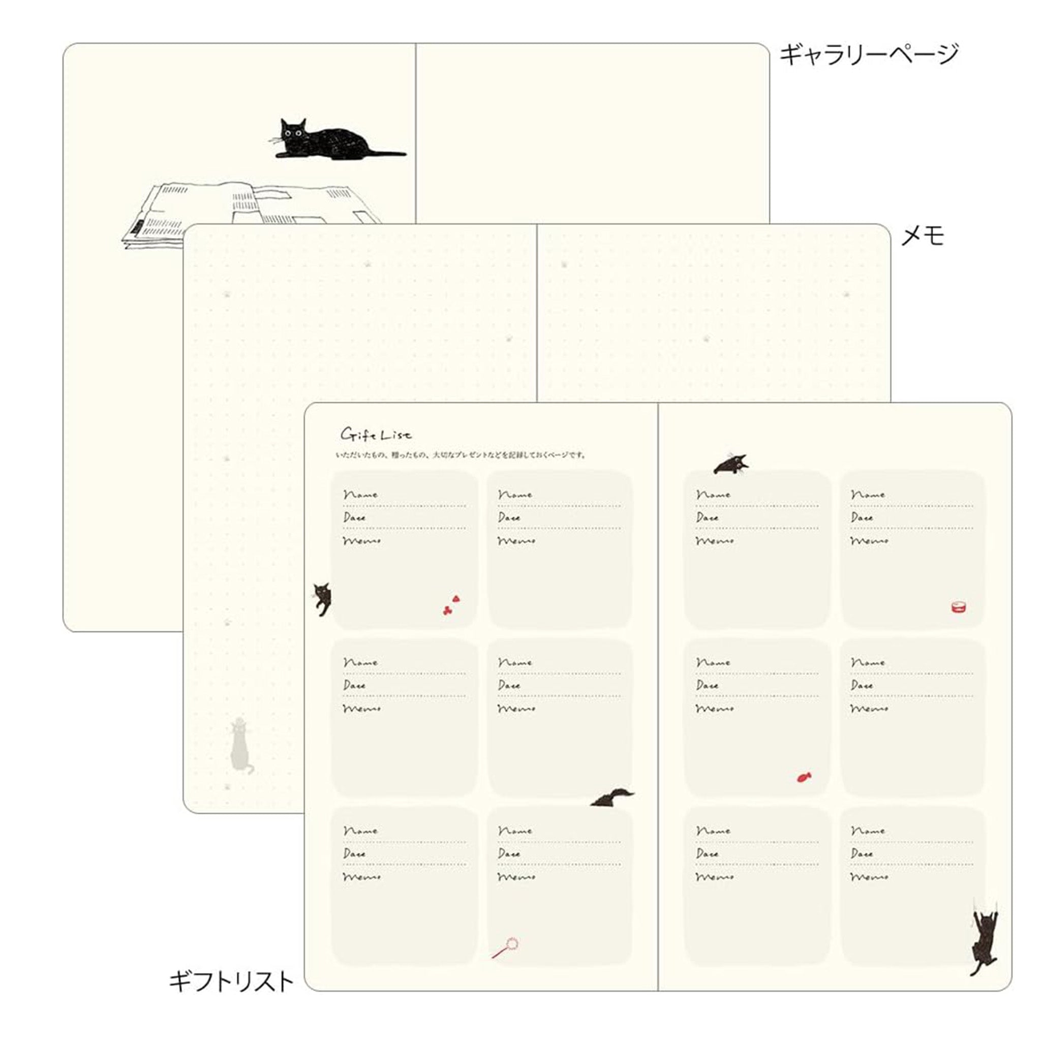 Midori Book-style Diary 2026 B6 Weekly