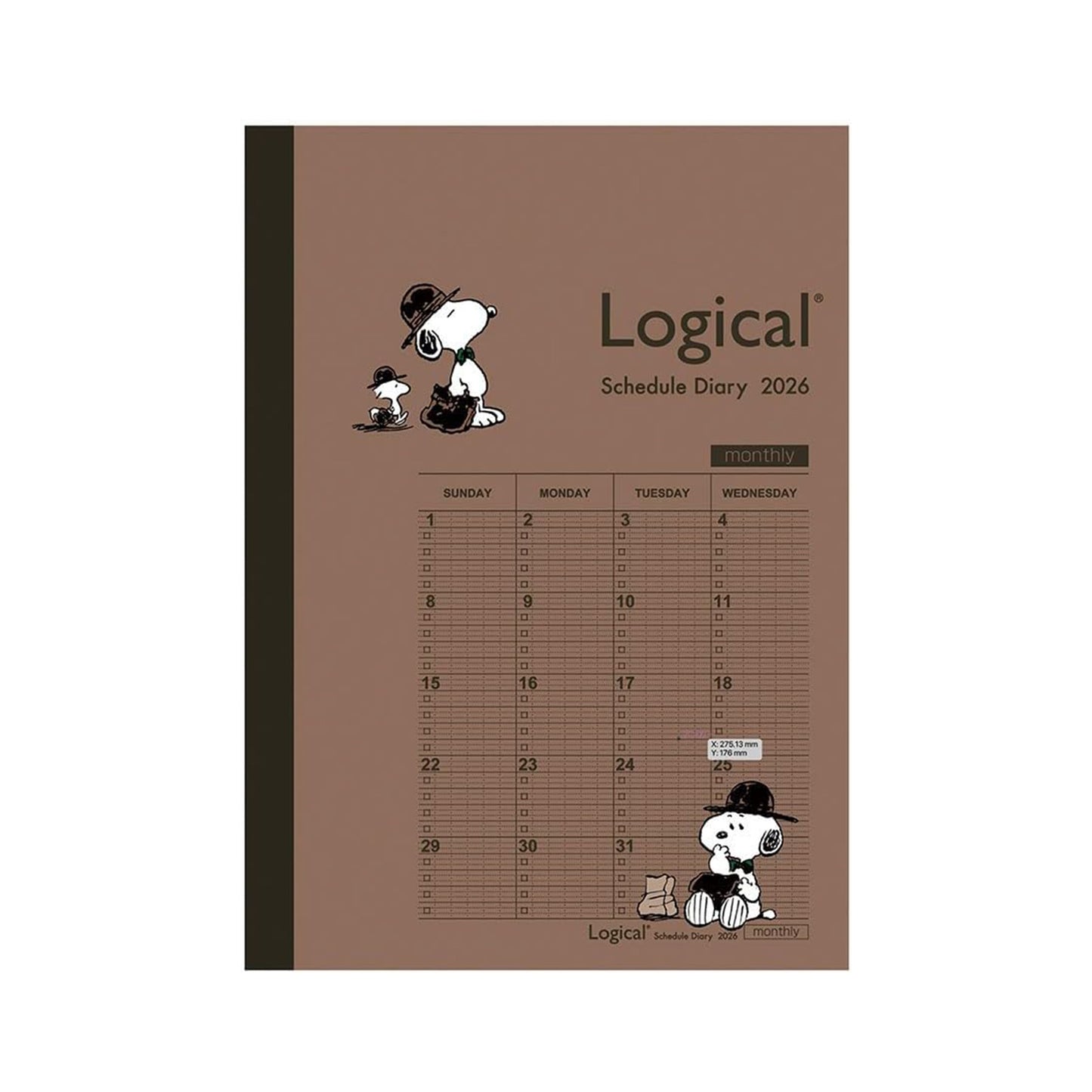Nakabayashi Logical Diary 2026 Monthly & Notes Planner (A5/B6)