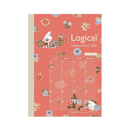 Nakabayashi Logical Diary 2026 Monthly & Notes Planner (A5/B6)