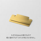 Midori Clip Index “Chiratto” – Ultra-Thin Metal Index Clips (Orange, Brass, Silver)