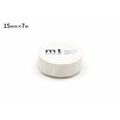 Kamoi mt Masking Tape Matte White – Set of 4 Rolls (15 mm × 7 m, Washi Tape)
