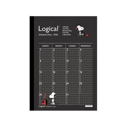 Nakabayashi Logical Diary 2026 Monthly & Notes Planner (A5/B6)