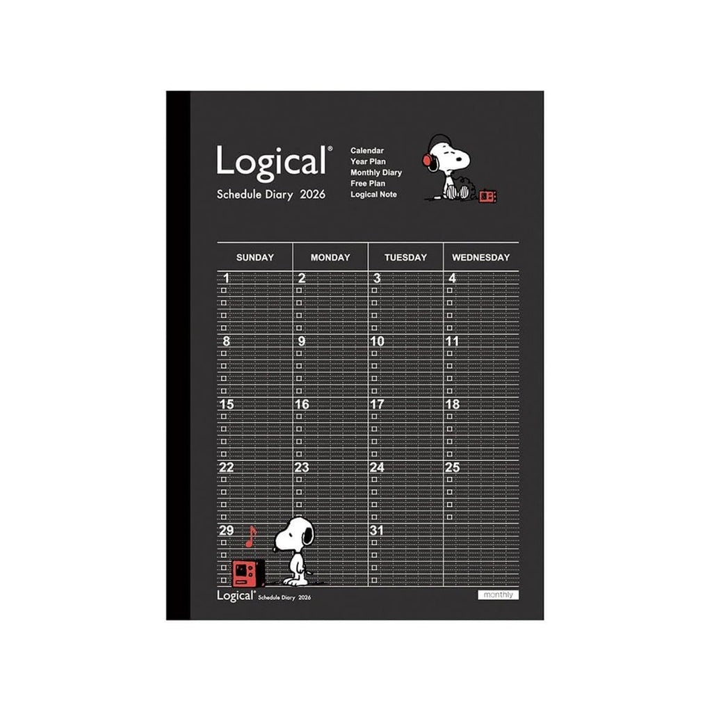 Nakabayashi Logical Diary 2026 Monthly & Notes Planner (A5/B6)