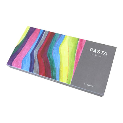 KOKUYO PASTA Solid Graphic Marker Set – 5 Fluorescent/10 Standard/30-Color Complete Set (Retractable Water-Based Pigment Markers)