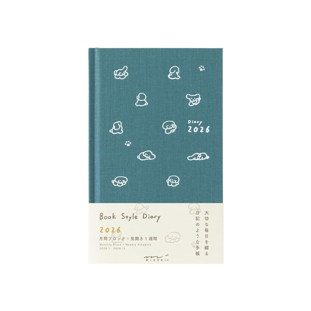 Midori Book-style Diary 2026 B6 Weekly