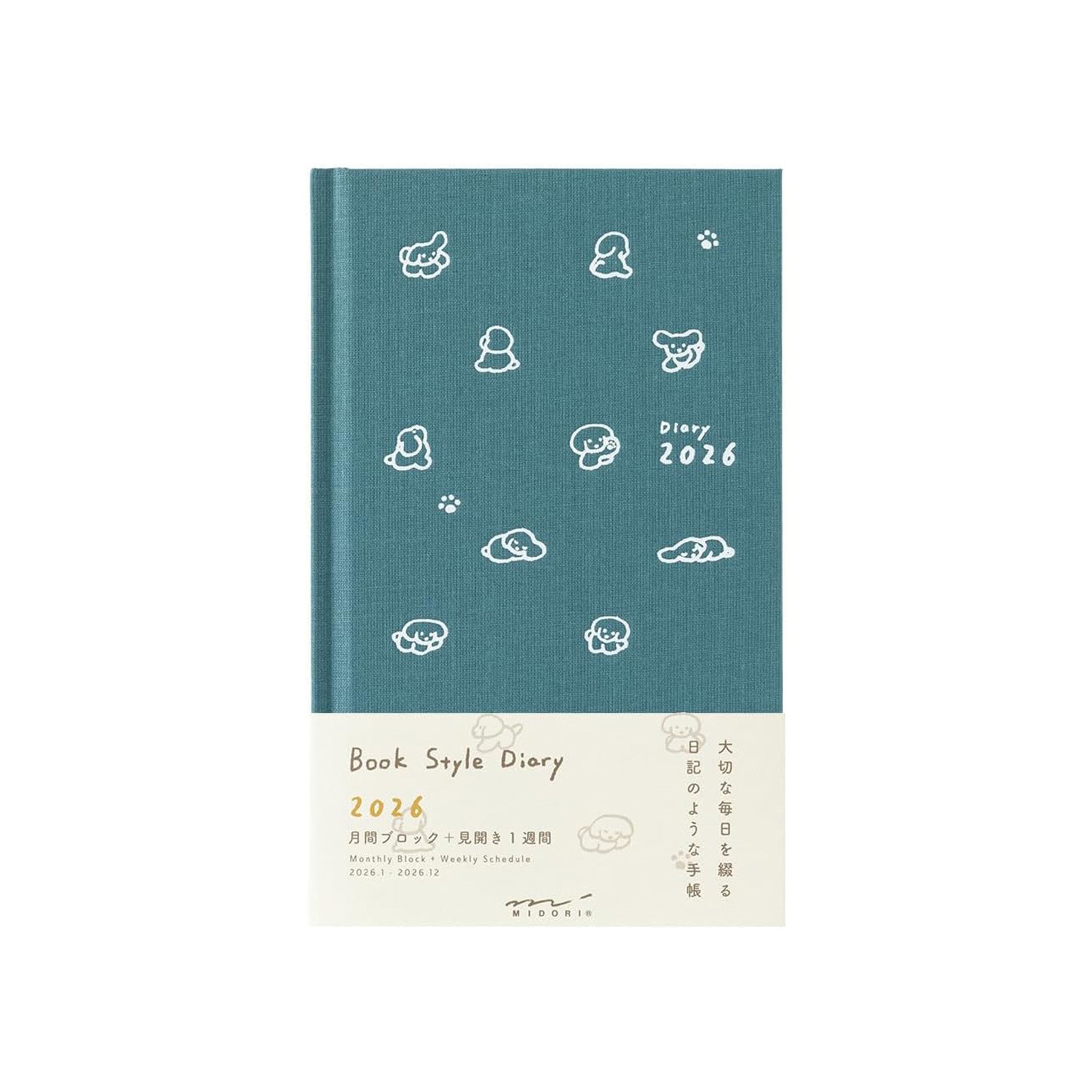 Midori Book-style Diary 2026 B6 Weekly