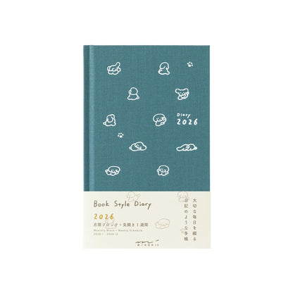 Midori Book-style Diary 2026 B6 Weekly