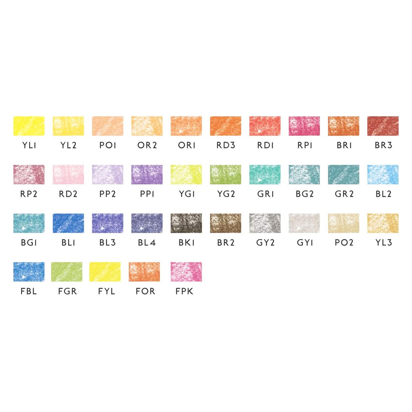 KOKUYO PASTA Solid Graphic Marker Set – 5 Fluorescent/10 Standard/30-Color Complete Set (Retractable Water-Based Pigment Markers)