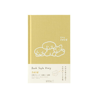 Midori Book-style Diary 2026 B6 Weekly
