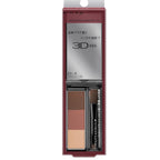 KATE eyebrow product set with three shades and a pencil in a compact case on a white background