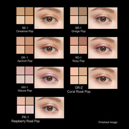 KATE Popping Silhouette Shadow – 4-Color Eyeshadow Palette
