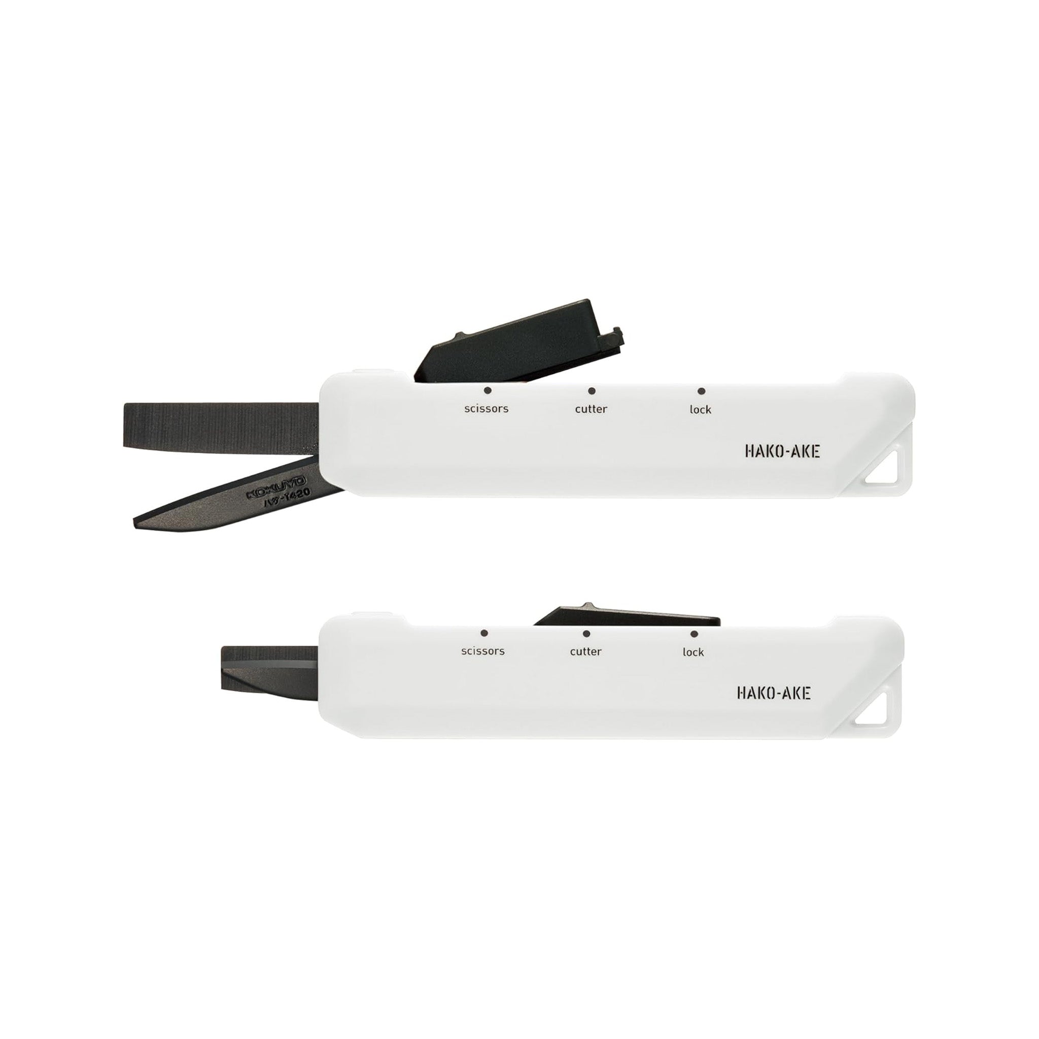 Kokuyo Hako-Ake 2-Way Portable Scissors – Standard & Titanium Blade