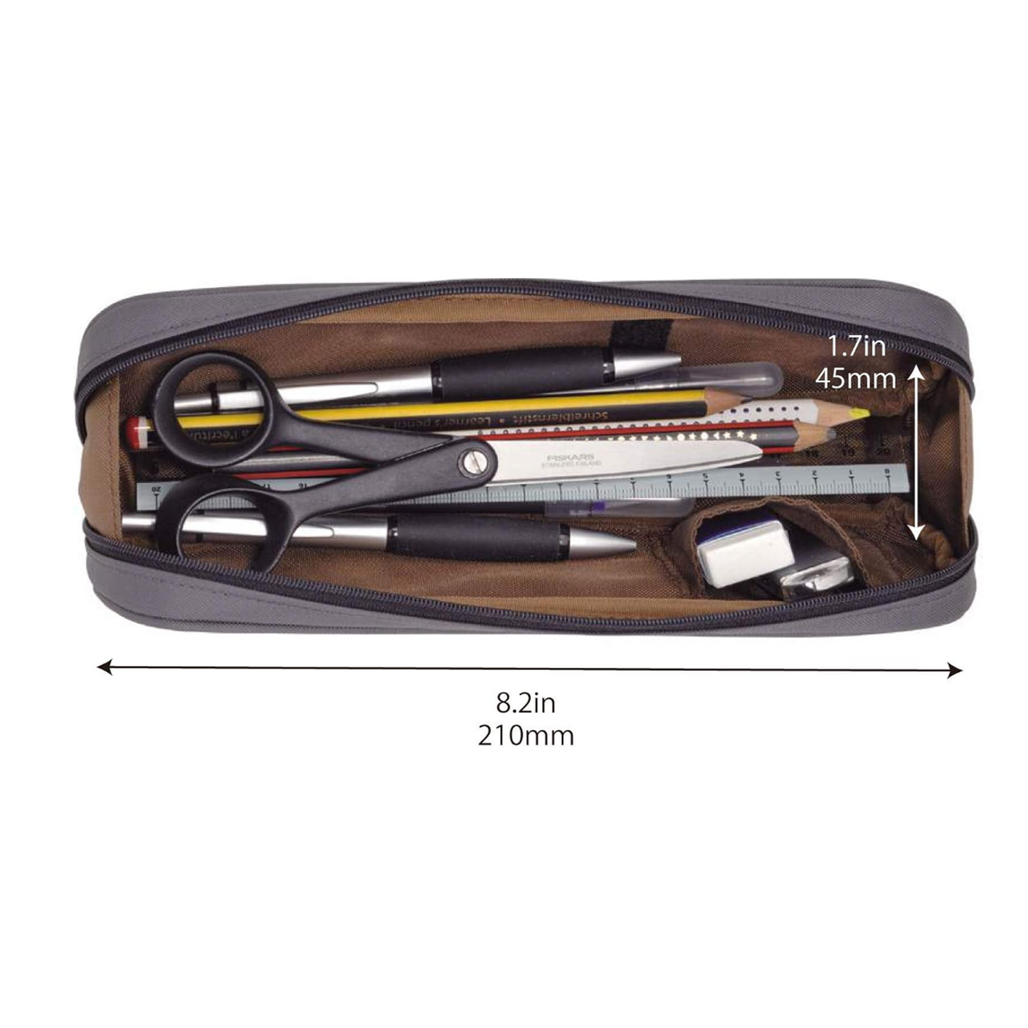 Lihit Lab Pen Case A7552-4 [2-Way Type; Color: Orange]