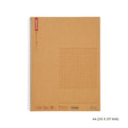 Maruman Spiral Note Basic 5mm Grid Notebook, 80 Sheets – A4, B5 or A5