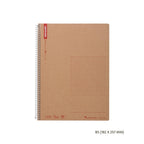 Maruman Spiral Note Basic 5mm Grid Notebook, 80 Sheets – A4, B5 or A5