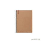 Maruman Spiral Note Basic 5mm Grid Notebook, 80 Sheets – A4, B5 or A5