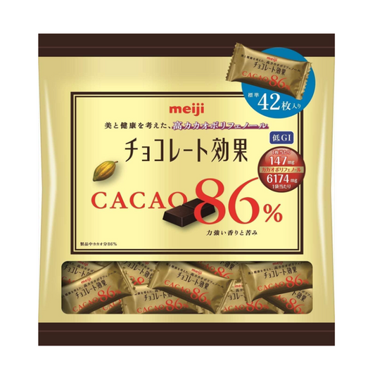 Meiji Chocolate Effect Cacao 86% Large Bag 210g